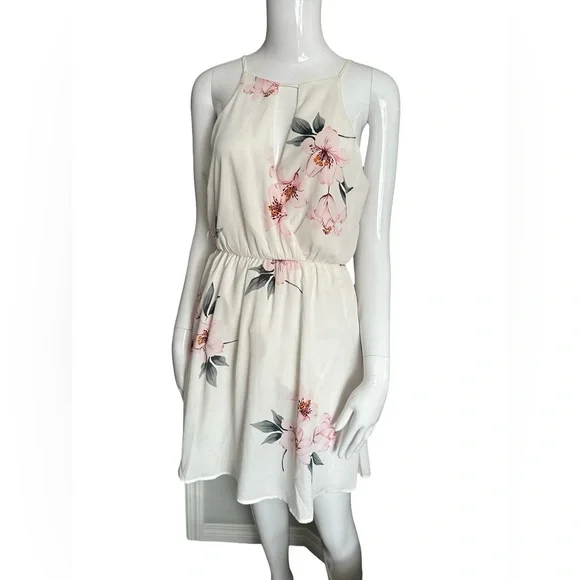 Lush Dress Floral White midi - Picture 1 of 7